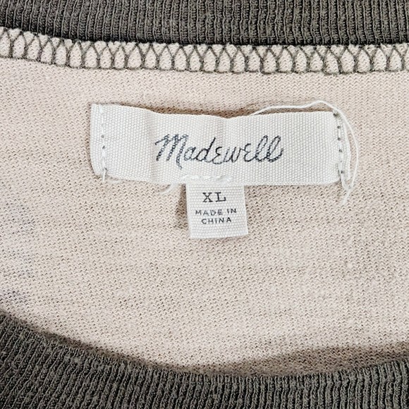 Madewell Women's Easy Crop Short Sleeve Tee in Cottontail Camo XL - Picture 4 of 6